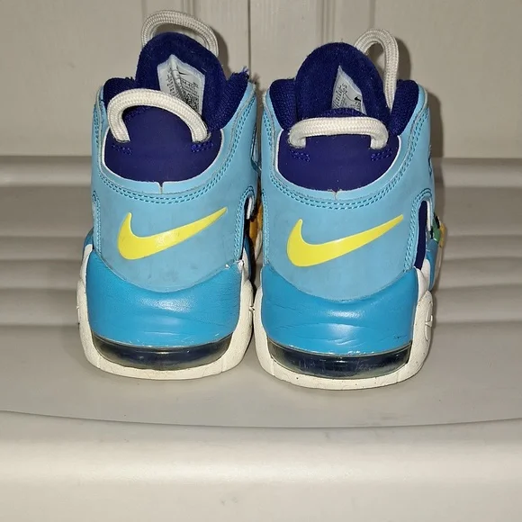 Nike "Air More Up Tempo Kaleidescope" basketball slip-on sneakers - 1 ½ - Picture 4 of 9